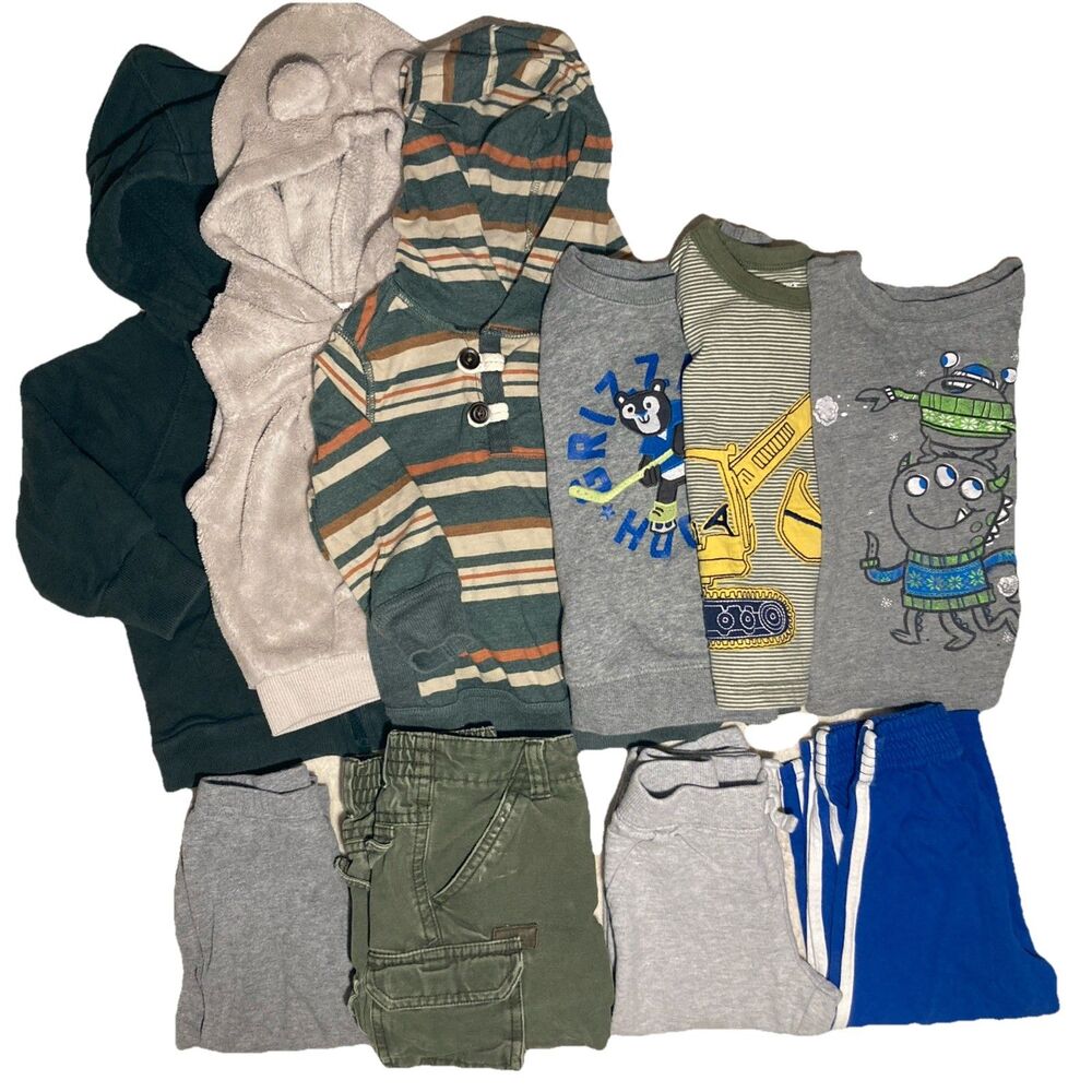 Boys 12-18M Fall Winter 10 PCs Bundle Carters, OshGosh